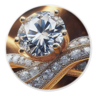 Diamantguldring Knopp