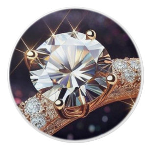 Diamantguldring Knopp