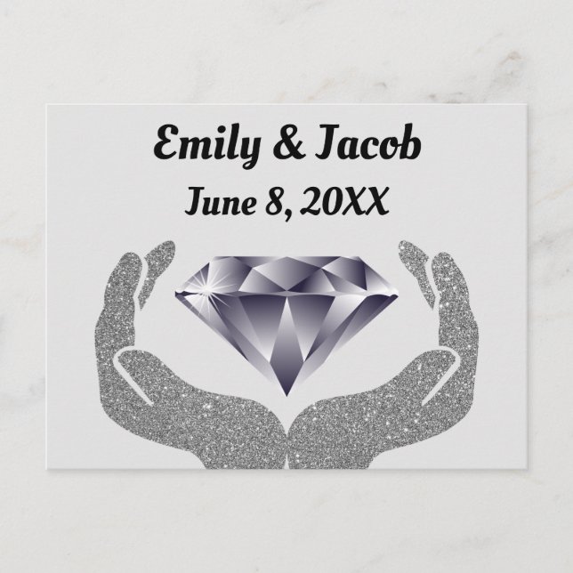 Diamanthands Bröllop Vykort (Framsida)