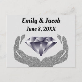 Diamanthandsbröllop Vykort