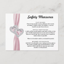 Diamanthjärta Rosa band Säkerhetsåtgärder