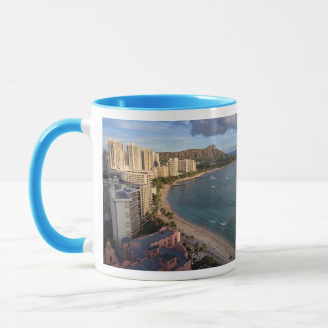 Diamanthuvud, Waikiki strand, Hawaii Mugg (Vänster)