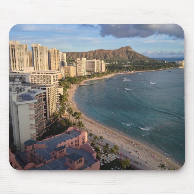 Diamanthuvud, Waikiki strand, Hawaii Musmatta (Framsidan)
