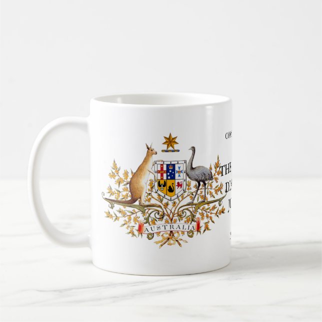 Diamantjubileum Australien Kaffemugg (Vänster)