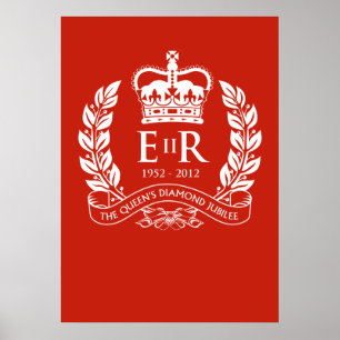 Diamantjubileumgirlandaffisch Poster
