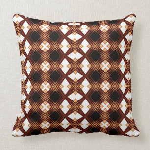 Diamantkafett II (stor utskrift) kvadrat, Dekorati Kudde