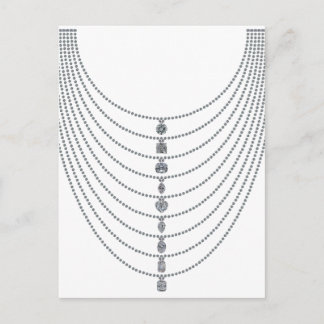 Diamantkedjor med unika Diamond Pendants Vykort