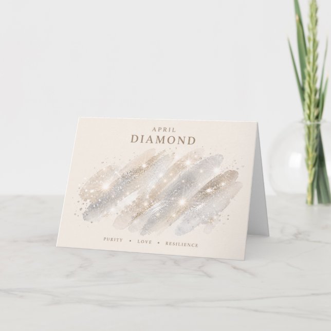Diamantkristall svep kort (Framsida)