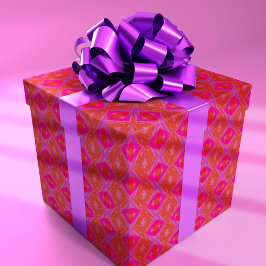 Diamantkrittextur Rosa Lila Orange Presentpapper