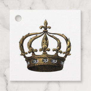 Diamantkrona Gåvor Etiketter
