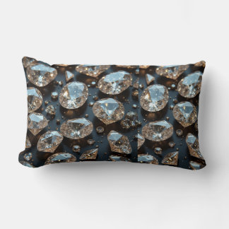 Diamantkudde ser ut som diamantlyx lumbarkudde
