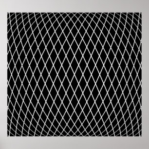 Diamantlattisgeometrisk struktur. poster