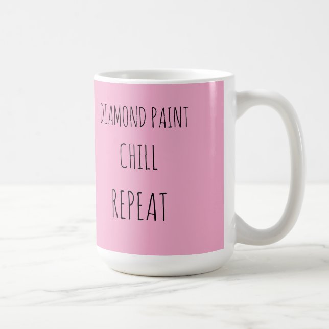 Diamantmålning, chilla, repetera kaffemugg (Höger)