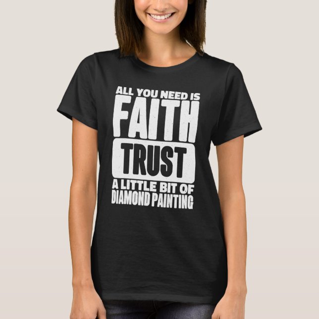 Diamantmålning Design för konstnärer och konst T Shirt (Framsida)