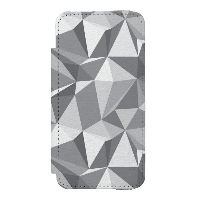 Diamantmönster - abstrakt polygon incipio iPhone wallet skal (Folio Framsidan)
