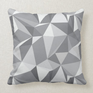 Diamantmönster - abstrakt polygon kudde