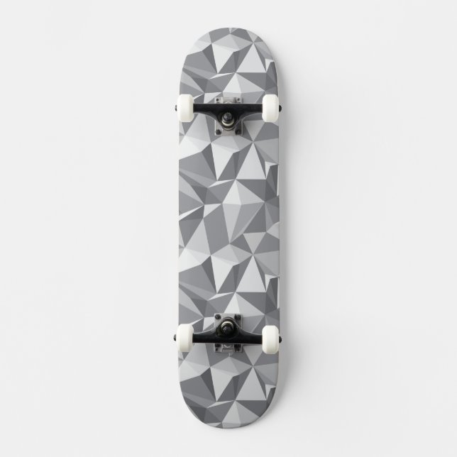 Diamantmönster - abstrakt polygon skateboard bräda 20,5 cm (Framsida)