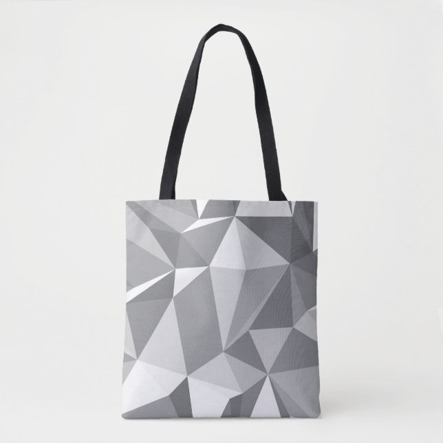 Diamantmönster - abstrakt polygon tygkasse (Framsida)