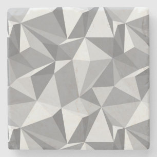 Diamantmönster - abstrakt polygon underlägg sten