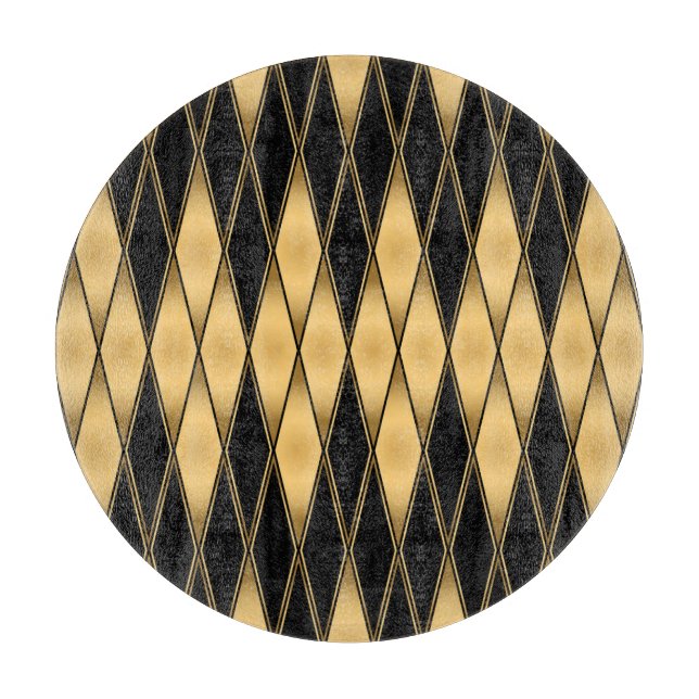 Diamantmotiv: guld-svart elegant mönster. (Framsidan)