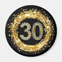Diamantnummer 30 Glitter Bling Confetti | GULD