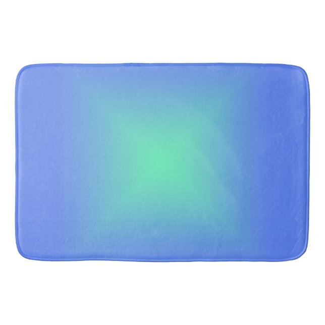 Diamantövertoningsblå till akvamarinblå grönt badrumsmatta (Framsidan)