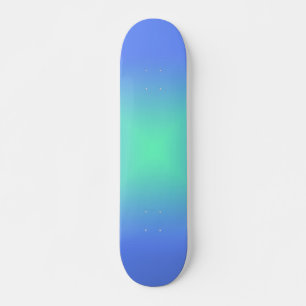 Diamantövertoningsblå till akvamarinblå grönt mini skateboard bräda 18,5 cm