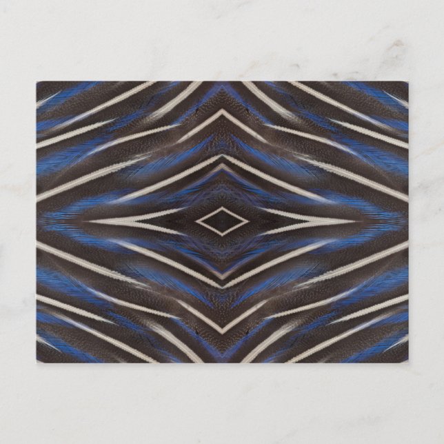 Diamantpärlhönsens utformning vykort (Framsida)