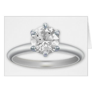 Diamantring Bling Clipart Hälsningskort