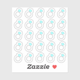 Diamantringpåminnelse Bröllop Engagemang Planerare Klistermärken