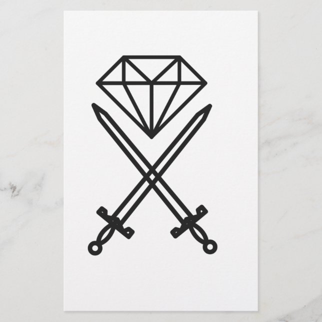 Diamantskärning Brevpapper (Framsida)