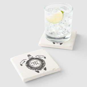 Diamantsköldpadda Shellback Monogram Stenunderlägg