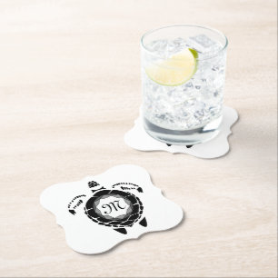 Diamantsköldpadda Shellback Monogram Underlägg Papper