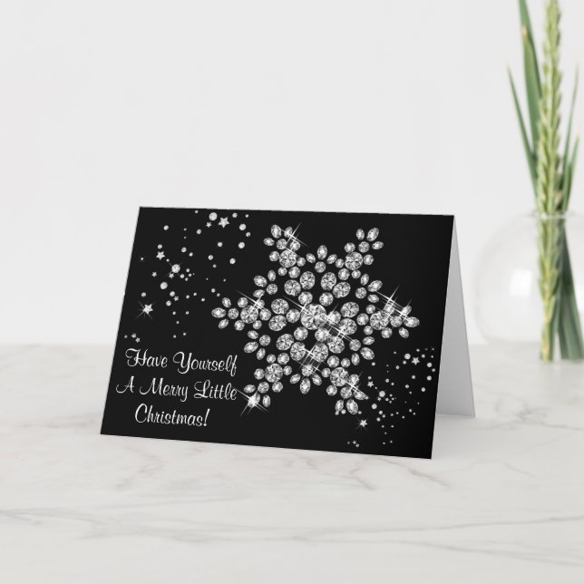 DiamantSnowflakekort Helgkort (Framsida)
