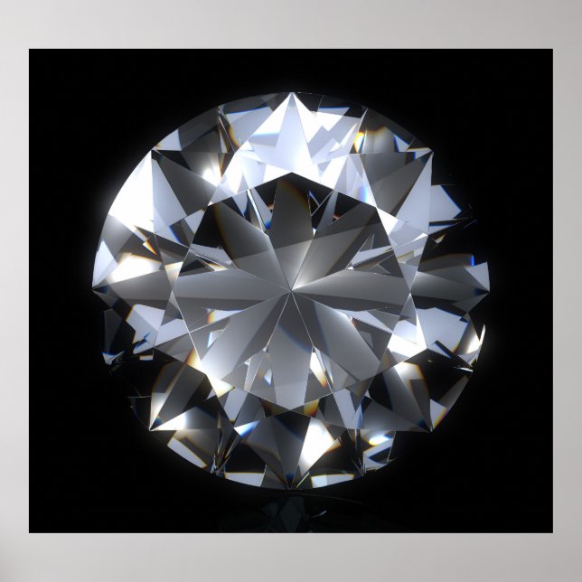 Diamantsten: gnistra för svart utrymme. poster (Framsidan)