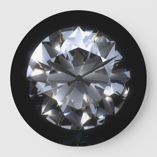 Diamantsten: gnistra för svart utrymme. stor klocka (Framsida)