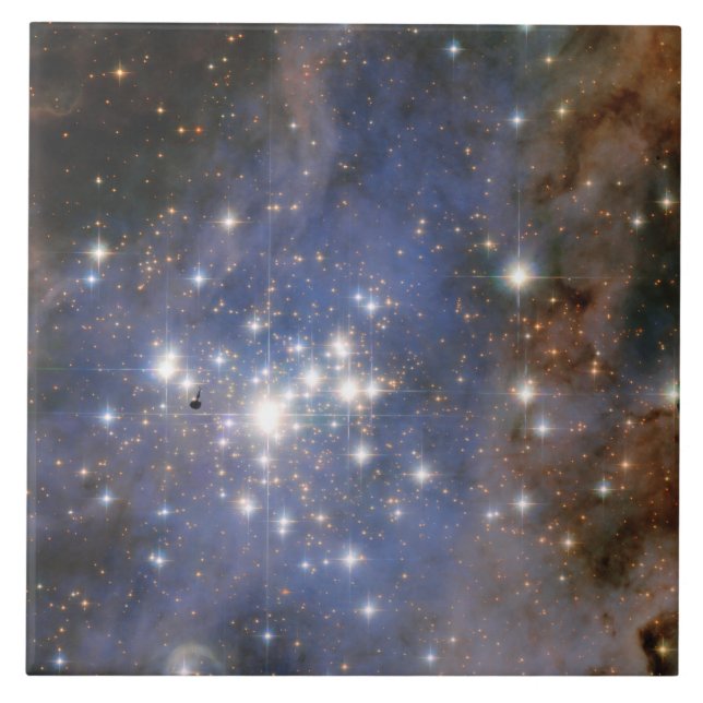 Diamantstjärnor i Carinanebulosan Hubble Space Kakelplatta (Framsidan)