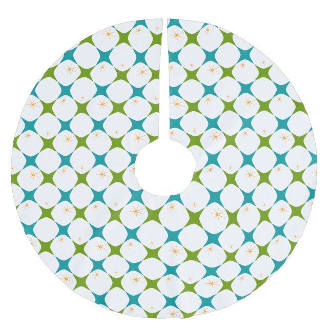 Diamantstjärnor Julgransmatta Borstad Polyester (Framsidan)