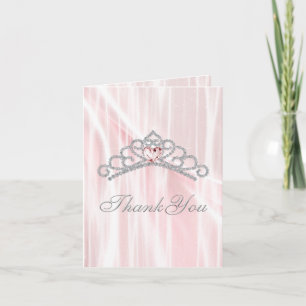 Diamanttiara Rosa Prinsessa Tack Kort