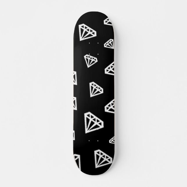 diamantvitskateboard skateboard bräda 20 cm (Framsida)