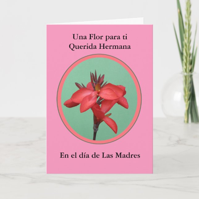 Diameter de Las Madres Una flor para mi hermana Kort (Framsida)