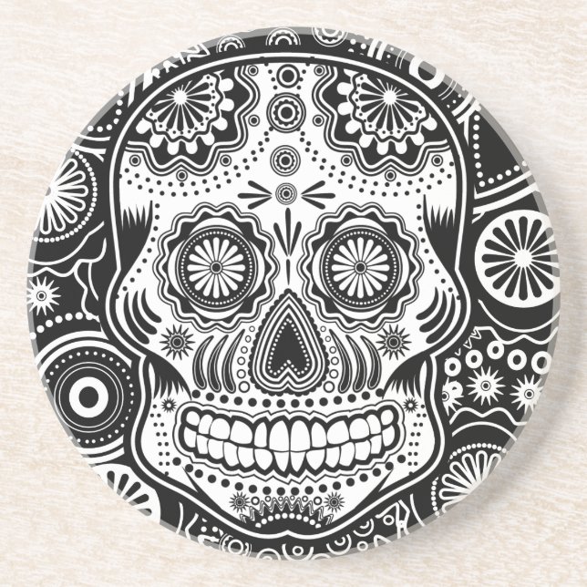 Diameter De Los Muertes Sockra skalle Underlägg Sandsten (Framsidan)
