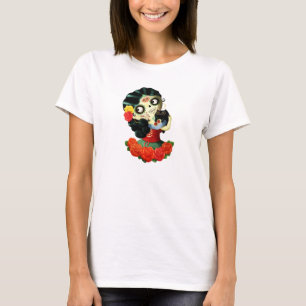 Diameter de Los Muertos Älskvärd mexicansk Catri Tee Shirt