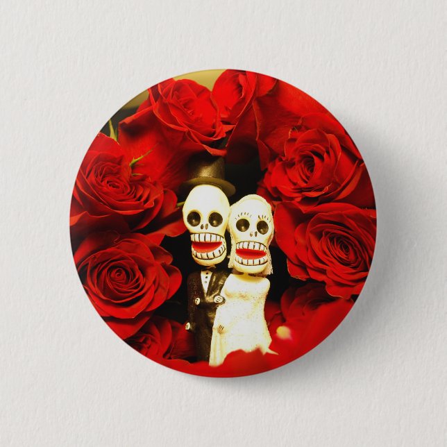 Diameter de los Muertos Bröllop Knapp (Framsida)