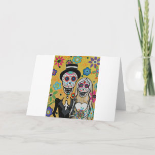 diameter DE LOS mUERTOS bröllop kopplar ihop Kort