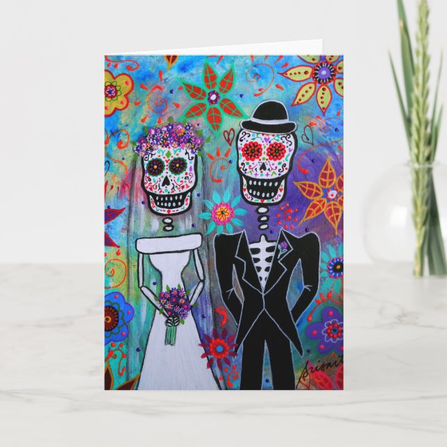 DIAMETER DE LOS MUERTOS BRÖLLOP KORT (Framsida)