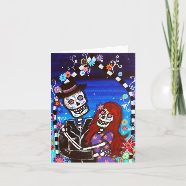 DIAMETER DE LOS MUERTOS BRÖLLOPKORT KORT (Framsida)