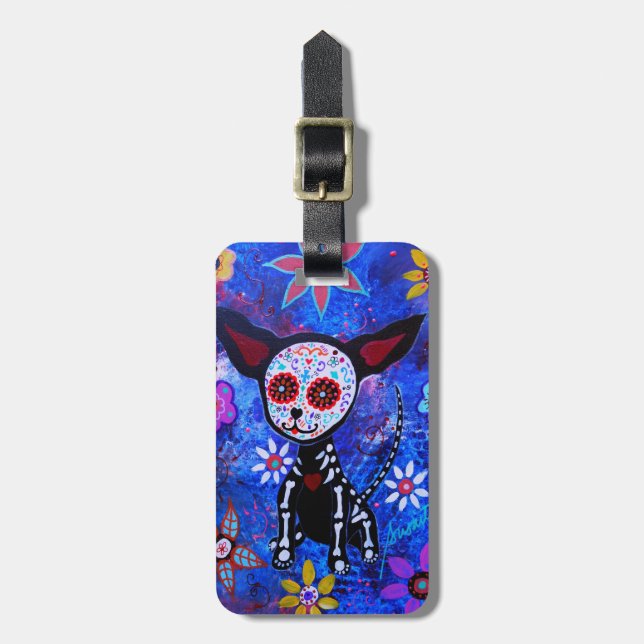 Diameter de los Muertos Chihuahua Bagagebricka (Vertikal Framsida)