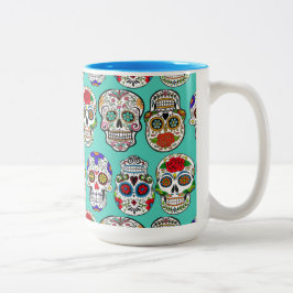 Diameter de los Muertos (day of the dead) Två-Tonad Mugg