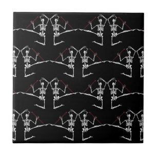 Diameter de Los Muertos day of the deadtrivet Kakelplatta